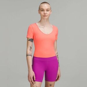 Lululemon Align T-Shirt Raspberry Cream Size 8